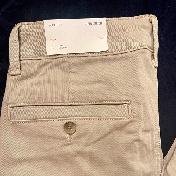 American Eagle Bootleg/Flared Khaki Pants - Picture 4 of 5